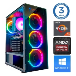 INTOP Ryzen 5 5500 16GB 1TB SSD M.2 NVME RX6600 8GB WIN11