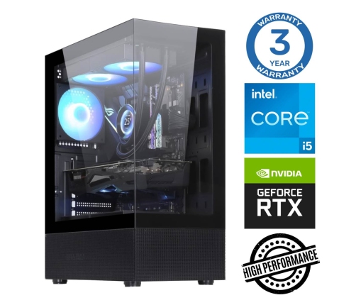 INTOP i5-14400F 32GB DDR5 500SSD M.2 NVME+2TB RTX5060Ti 8GB no-OS