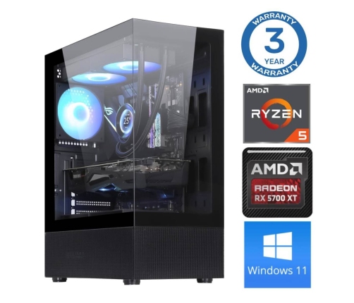 INTOP Ryzen 5 5600X 64GB 1TB SSD M.2 NVME+2TB RX5700 XT 8GB WIN11