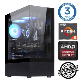 INTOP Ryzen 5 5600X 32GB 500SSD M.2 NVME+2TB RX5700 XT 8GB no-OS