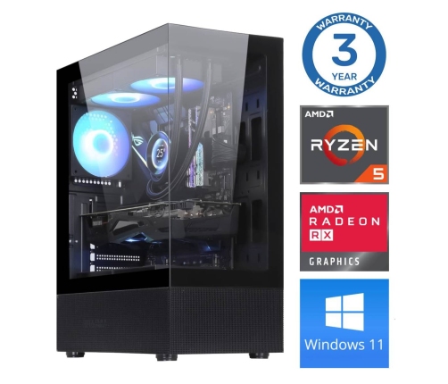 INTOP Ryzen 5 5600X 64GB 1TB SSD M.2 NVME RX580 8GB WIN11