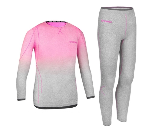 Комплект детского термобелья Spokey Elsa (122/128) pink/grey