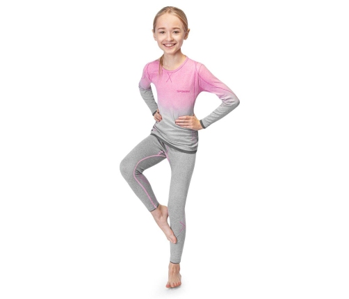 Комплект детского термобелья Spokey Elsa (122/128) pink/grey