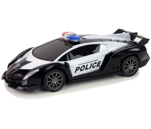 Police Racing Car  Police Vehicle 1:16 LED Lights  Remote-controlled  COLOUR BLACK