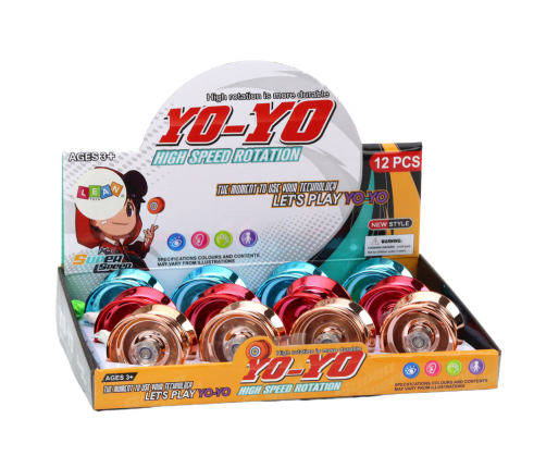 Yoyo Aluminum Classic Yoyo Blue Gold Red