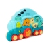 Interactive Locomotive with Animals Animal Sounds Light Effects Blue