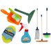 Cleaning Set 11in1 for children mop bucket dustpan spray sponge