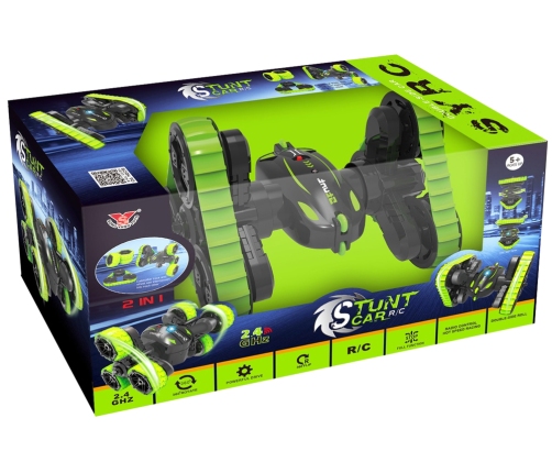 Remote-controlled car STUNT 360 Interchangeable wheels + R/C