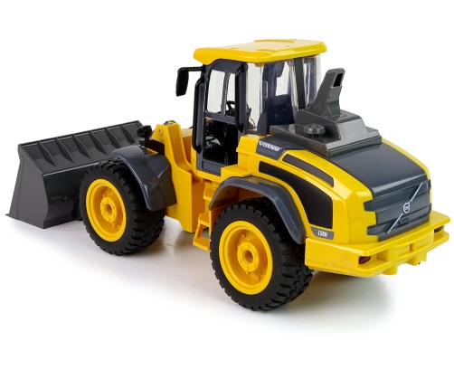 Huge wheeled remote controlled excavator VOLVO brand LED lights and sound signals