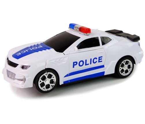 Police Car 2in1 Transformers Sounds Shots Lights