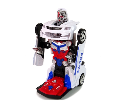 Police Car 2in1 Transformers Sounds Shots Lights