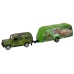 Jeep Vehicle Set with Pulling Dinosaur Trailer