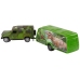 Jeep Vehicle Set with Pulling Dinosaur Trailer