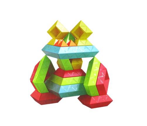 Set of Geometric Figures Building Toys bricks.