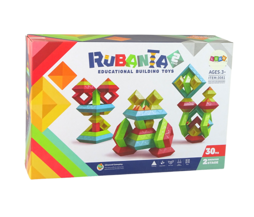 Set of Geometric Figures Building Toys bricks.