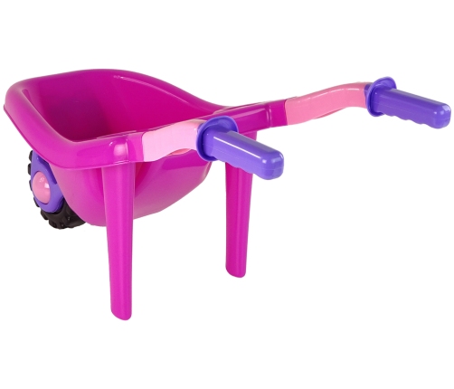 Large Coloured Garden Wheelbarrow Pink