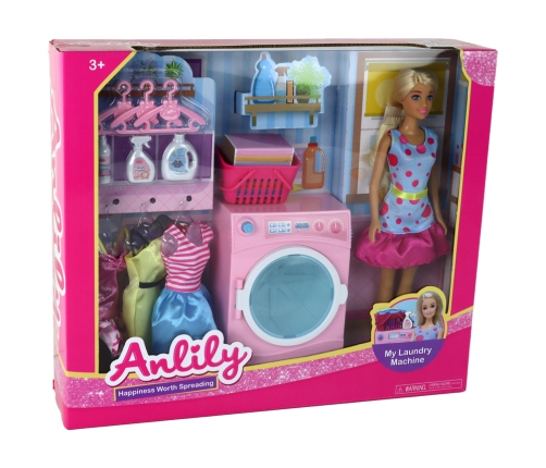 Anlily Doll Laundry Accessory Set XXL Washing Machine