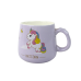 Purple Pattern Unicorn Mug, Spoon, Infuser