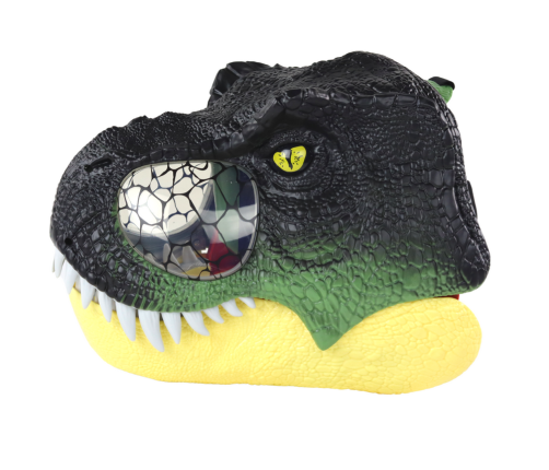 Dinosaur Mask Adjustable Headband Lights Sounds Black