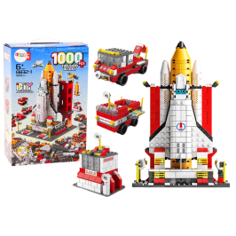 Construction Bricks Space Rocket 6in1 Space Vehicles 1000 pcs.