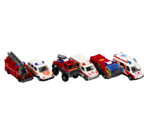 Base Fire Department Hospital Command Center Vehicles 6 pcs