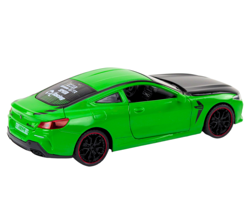 Sports Car Metal Friction Drive Openable Elements 1:24 Green