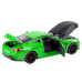 Sports Car Metal Friction Drive Openable Elements 1:24 Green