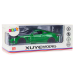 Sports Car Metal Friction Drive Openable Elements 1:24 Green