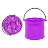 Folding Bucket Multifunctional PVC For Water Purple