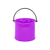 Folding Bucket Multifunctional PVC For Water Purple