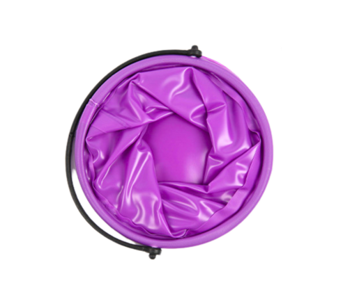 Folding Bucket Multifunctional PVC For Water Purple