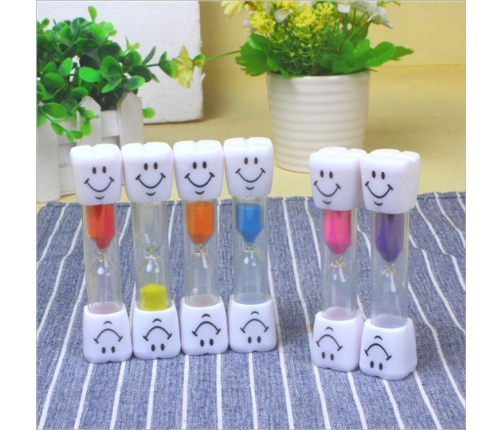 Hourglass Set of 5 Colored Smileys