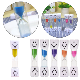 Hourglass Set of 5 Colored Smileys