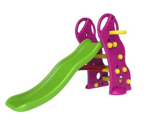 Slide Set Purple HDPE with Basketball Basket