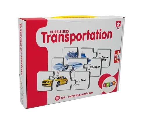 Educational Puzzle Transport Puzzle 10 Connections