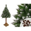 Christmas Tree Diamond Pine 3D on a trunk 180 cm Snow Glitter