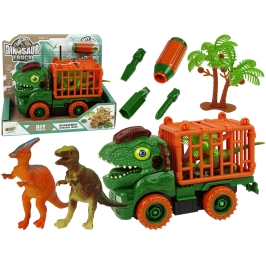 Dinosaur Truck Transporter for Disassembly Green Accessories