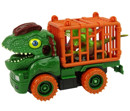 Dinosaur Truck Transporter for Disassembly Green Accessories