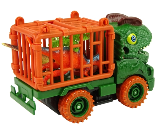 Dinosaur Truck Transporter for Disassembly Green Accessories