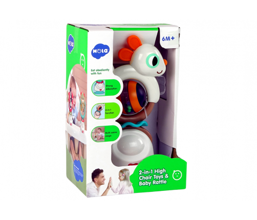 Sensory Baby Rattle Rabbit Stand Suction Cup