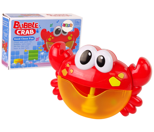 Bath Toy Soap Bubble Generator Red Crab