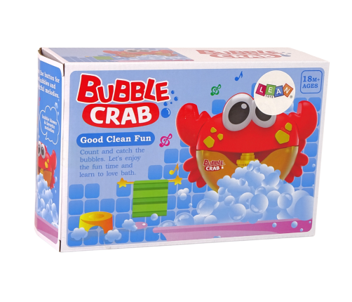 Bath Toy Soap Bubble Generator Red Crab