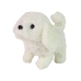 White Dog Mascot Interactive Dog Walks Moves Tail Sound