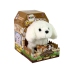 White Dog Mascot Interactive Dog Walks Moves Tail Sound