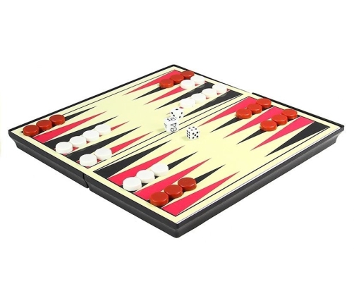 Magnetic Game Board Set 7 in 1 Chess Ludo Backgammon Draughts