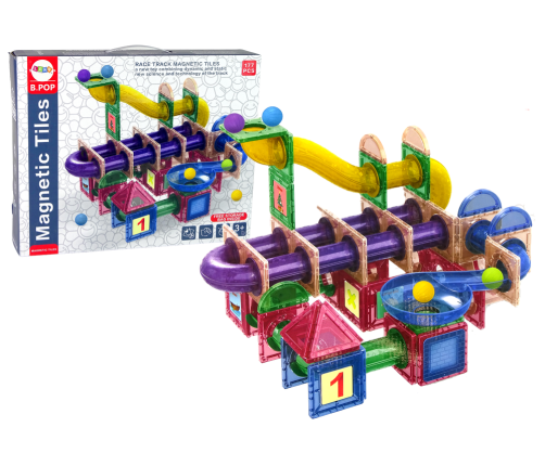 Race Track For Balls Magnetic Blocks