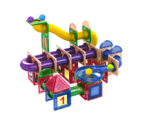 Race Track For Balls Magnetic Blocks