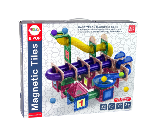 Race Track For Balls Magnetic Blocks