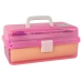 Pink Expandable Suitcase Set Artistic Creative Plastic DIY