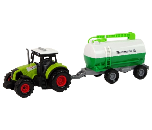 Tractor for Kids with Trailer Tank Car Farm